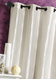 Homemaison Elegance Pleated Taffeta Curtain with 8 Round Silver Eyelets Diameter 4 cm for Living Room Bedroom Office Window 135 x 260 cm Red