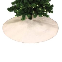 Well Home – White Snow Effect Christmas Tree Skirt Ø100cm
