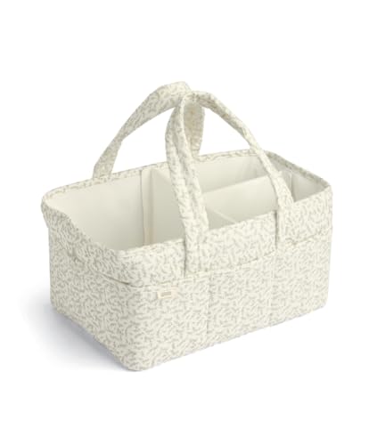 Mamas & Papas Nappy Caddy, Nursery Organizer for Changing Station and Travel, Storage Solution, Baby Shower Idea, Leaf, 37 x 20 x 7cm