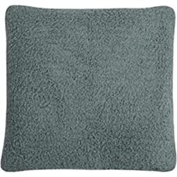 "Sleepdown Filled Cushion Boucle Chenille Soft Touch Fluffy Decorative Square Cushion Home Decor Sofa Bedroom 18"" x 18"" - Green - 45cm x 45cm"