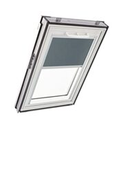 Original Roto Blackout Roller Blind ZRV Almost complete Blackout Guide Rail Silver For Roto Roof Windows Series Q Size 055/078 - 05/07 Colour Dark Grey