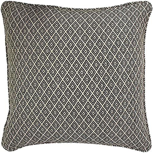 "Paoletti Tangier Cushion Cover, Monochrome, 55 x 55 (22"" x 22"")"