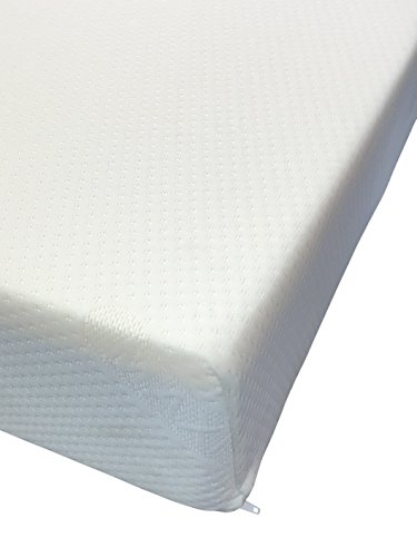 "8"" Deep Memory Foam Mattress by eXtreme Comfort in Plain White Zipped Cover and Full 2"" Memory Foam Layer - No Springs (4ft6 by 6ft3 Standard UK Double)"