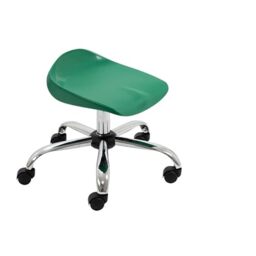 TC Group Junior Swivel Stool, Age 6 to 11 Years, Green, 60 x 60 x 44.5 to 50 cm