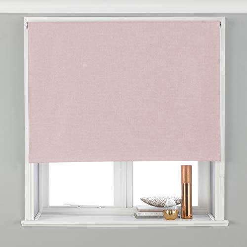 Riva Home Twilight Roller Blind, Blush, 153 x 162cm