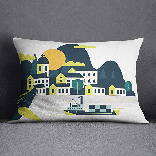 Questo Casa Decorative Cushion Cover, Cushion Cover, Home Decoration, for Sofa, Coffee, Size: 35 x 50 cm – Designed and Made in Türkiye