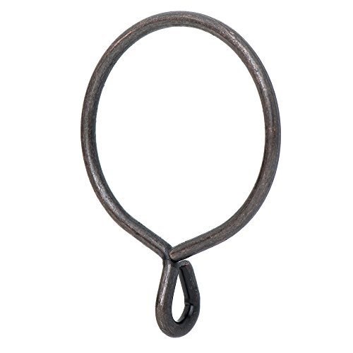 "Ivilon Drapery Eyelet Curtain Rings - 2.3"" Ring for Curtain Hook Pins, Set of 14 - Oil Rubbed Bronze (ORB)"