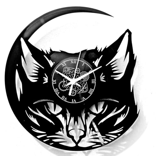 Instant Karma Clocks Vinyl Wall Clock ➤ Cat Lovers Pets Home Decor Modern Style Unique Design