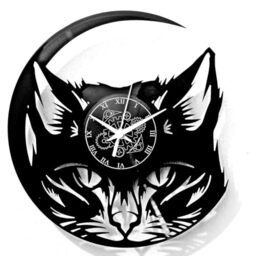 Instant Karma Clocks Vinyl Wall Clock ➤ Cat Lovers Pets Home Decor Modern Style Unique Design