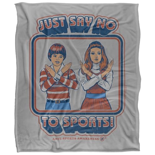 Steven Rhodes Say No To Sports Silky Touch Super Soft Throw Blanket 152 X 127 Cm