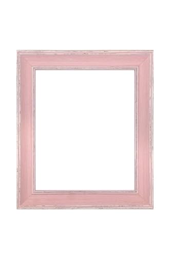 FRAMES BY POST Scandi Vintage Distressed Pink Picture Photo Frame 60 x 80 cm (Plastic Glass)