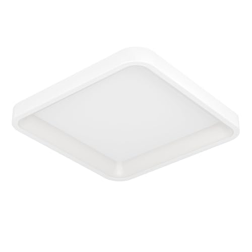 Eglo Connect.z Smart Home LED Ceiling Light Fixture Loretello-Z, dimmable lamp, ZigBee, Matter, app and Voice Control Alexa, Warm to Cool White, RGB, 35x35 cm
