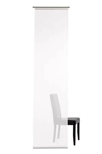 Homing Transparent panel curtain, plain sliding curtain, white, 1 piece, H x W: 245 cm x 60 cm