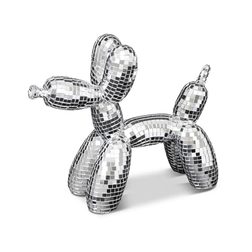 Reimagine Discovery Disco Dog Figure, Maximalist Dog Figure for Mom and Dad Aesthetic Disco Ball Decoration, Home Decoration, Cute Room Decoration and Gifts for Lovers