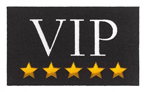 Zala Living VIP Door Mat 50 x 70 cm Polyamide 50 x 70 x 0.7 cm Black/Yellow