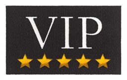 Zala Living VIP Door Mat 50 x 70 cm Polyamide 50 x 70 x 0.7 cm Black/Yellow