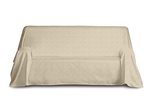 Blindecor Paula Multi-Purpose Bedspread, Acrylic, Beige, 230 x 260 cm