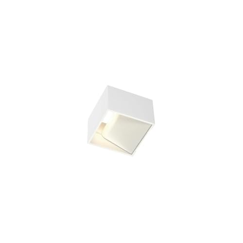 SLV Surface-Mounted Wall Light LOGS in/Internal Wall Illumination, LED spot, Surface-Mounted Light, Wall-Mounted Light, Wall spot / 3000K 2.2W 80lm Grey 45 Degrees
