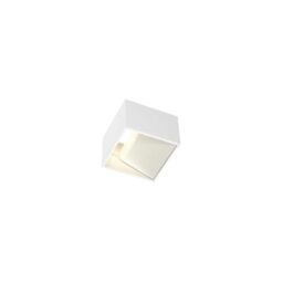 SLV Surface-Mounted Wall Light LOGS in/Internal Wall Illumination, LED spot, Surface-Mounted Light, Wall-Mounted Light, Wall spot / 3000K 2.2W 80lm Grey 45 Degrees