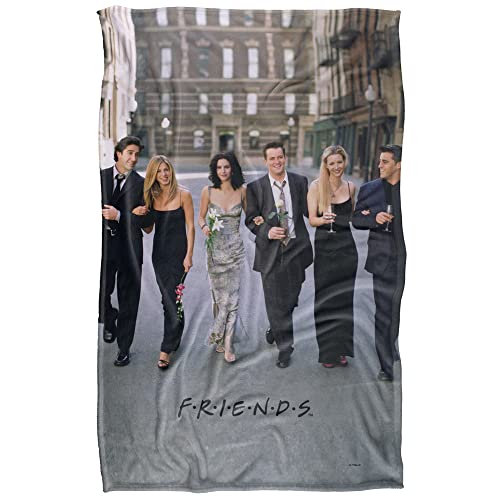 Friends Fancy Walk Super Soft Snuggle Blanket with Silky Touch - 91 x 147 cm