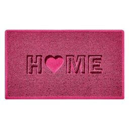 Nicoman LOVE at HOME Doormat 75x44cm - Compassion Pink｜Heavy Duty Non-Slip｜Indoor/Outdoor｜Entrance Barrier Dirt-Trapper Floor Mat｜Home Patio Garden Conservatory Door Mat｜Home Heart