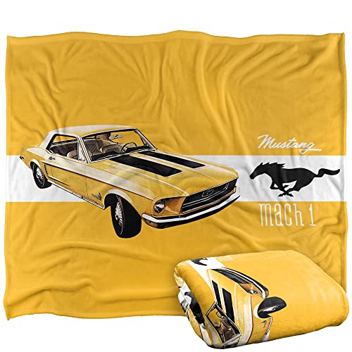 Ford Mustang Mach 1 Silky Touch Super Soft Throw Blanket 152 X 127 Cm