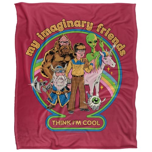 Steven Rhodes My Imaginary Friends Silky Touch Super Soft Throw Blanket 152 X 127 Cm