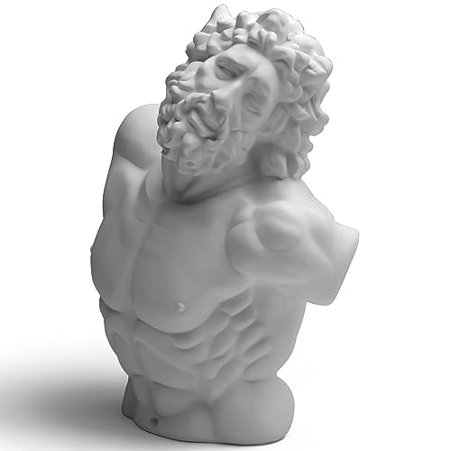 "Garwor Laocoon Bust Greek and Roman Mythology 5.5"" Resin Head Bust Sculpture Figurine Home Decor"