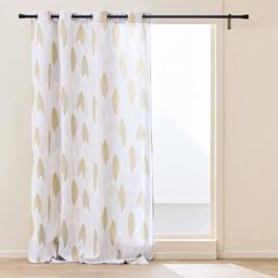 Douceur d'Intérieur, Kim Eyelet Curtain 140 x 280 cm Polyester Printed