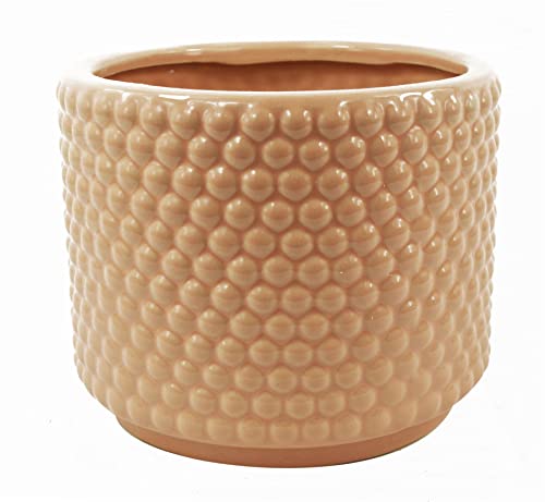 Leaf Ceramic Indoor Cachepot Planters, 12.5cm Dusty Pink