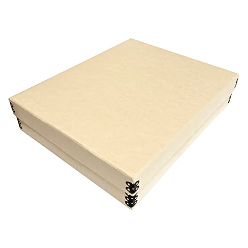 Lineco 11x14 Black Museum Archival Storage Box, Drop Front Design, 11 1/2 x 15 x 3 in. Acid-Free with Metal Edge. Protects Picture Longevity, Organize Photos or Documents, Crafts, DIY.