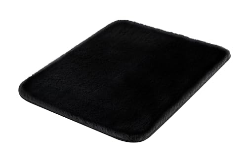 Kleine Wolke Cony Bath Mat Black Material: 100% Polyester Size: 55 x 65 cm