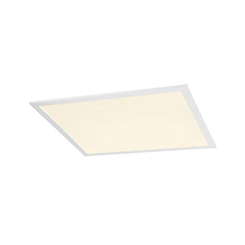 SLV recessed Ceiling Light LED Panel 600x600 / LED spot, floodlight, Ceiling Spotlight, recessed Light, Indoor Lighting / 3000K 4000lm White 120 Degrees