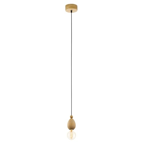 EGLO AVOLTRI Pendant Light Wood 60 W, Oak Wood
