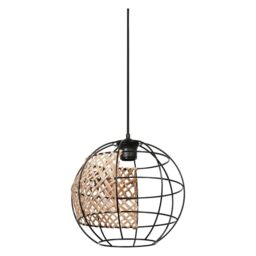 OSRAM Decor Cage Globe Pendant Pendant Light E27 Black