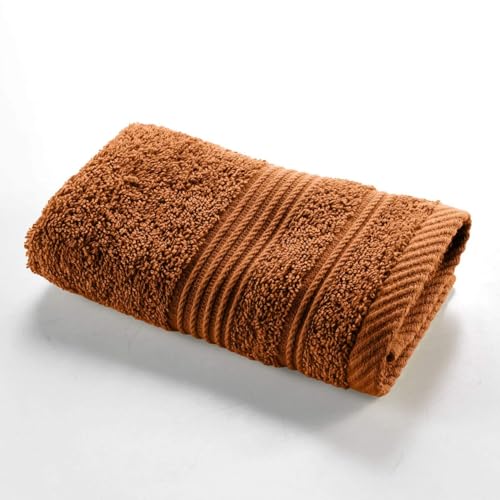 Douceur d'Intérieur, Tendresse Caramel Guest Towel (30 x 50 cm) 100% Cotton Terry Cloth