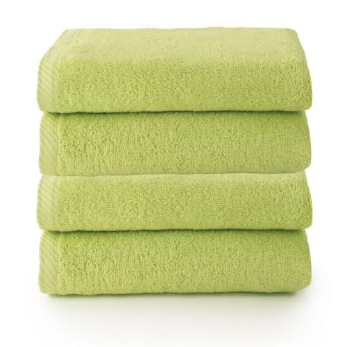 Top Towel Plus Set of 4 Bath Towels and Washbasin 100% Cotton - Soft, Absorbent and Durable Towels 50 x 100 cm - Ideal Set for Modern Bathroom