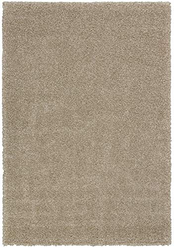 "Mia's Teppiche ""Shaggy Living Room Rug, High Pile, 120x160 cm, Beige"