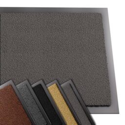 VOUNOT® Door Mats for Outdoor or Indoor, Dirt trapper, Non Slip Barrier Mat Washable Welcome Doormat Entrance Rug, Anthracite, 40x60cm