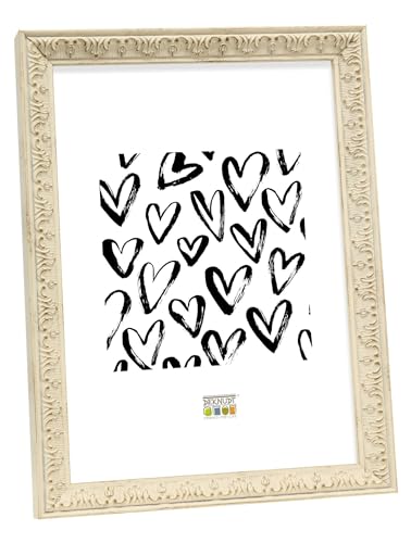 Deknudt S95MF1_24.0x30.0 Photo Frame, Resin, White, 24 x 30 cm