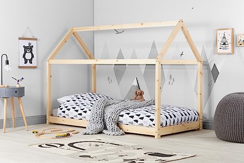 Birlea Furniture 90CM HOUSE BED NATURAL PINE