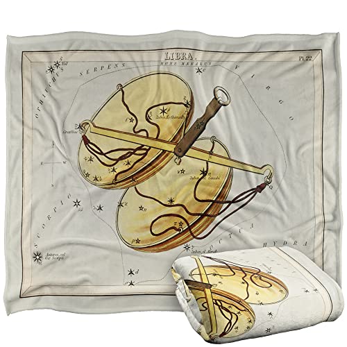 Bcreative - Graffitee Studios - S Hall Graffitee Studios Vintage Libra Zodiac Silky Touch Super Soft Throw Blanket 152 X 127 Cm