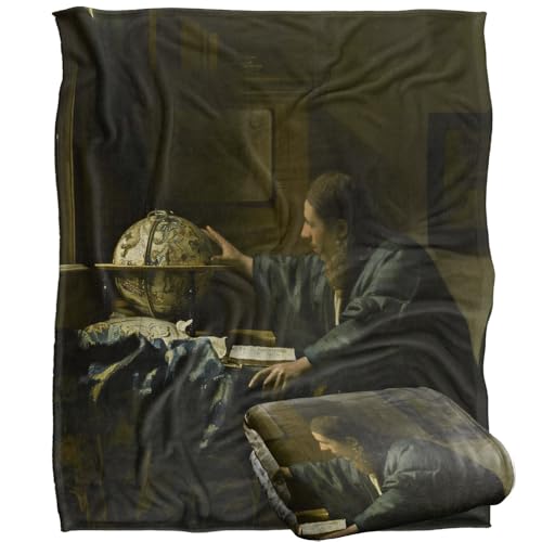 Johannes Vermeer The Astronomer Silky Touch Super Soft Throw Blanket 152 X 127 Cm