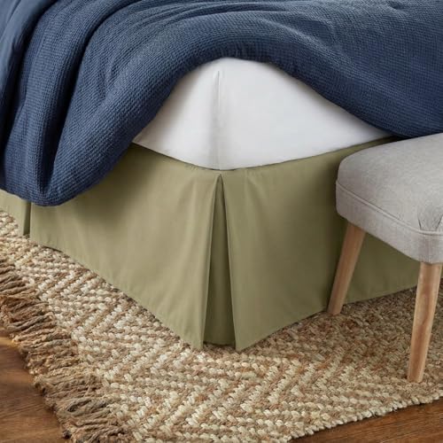 Linen Market Bed Skirt - Ultra Soft Microfiber - Easy Fit with 14 Inch Tailored Drop - Hotel Quality, Shrinkage & Fade Resistant - Bed Cover - King Bed Set - Bedroom D??cor - (King, Sage)