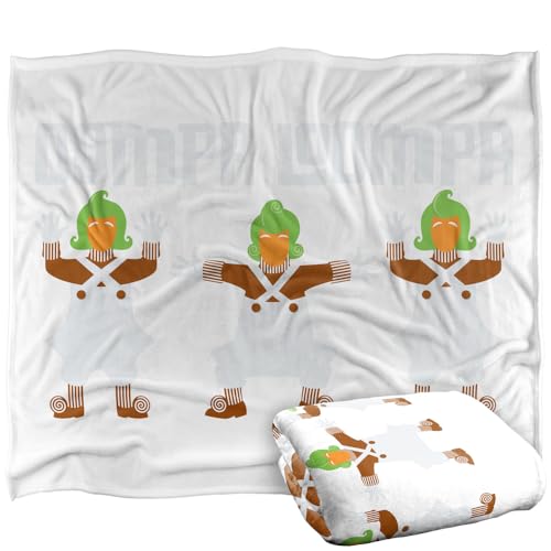 "LOGOVISION Willy Wonka and The Chocolate Factory Oompa Loompa Silky Touch Super Soft Throw Blanket 50""x60"""