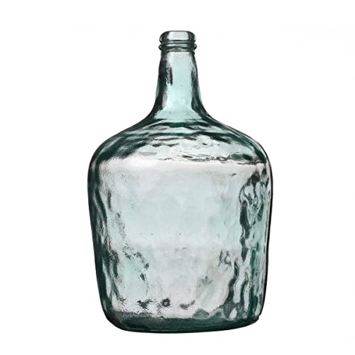 Natural Living Dame Jeanne Vase 10 L Recycled Glass Diameter 24.5 cm x Height 40 cm