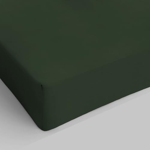 Max Color Fitted Sheet, Olive Green, 1 Seater