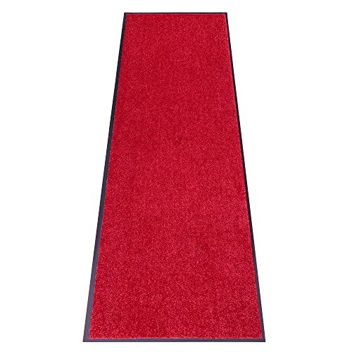 Hanse Home Doormat (S-XXL) 90 x 150 cm - 12 Colours - Outdoor Dirt Trapper Mat Door Mat Washable & Weatherproof Non-Slip for Entrance Area & Outdoor Use - Bordeaux