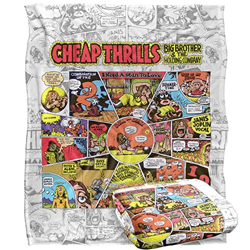 Big Brother And The Holding Company Cheap Thrills Silky Touch Super Soft Throw Blanket 152 X 127 Cm