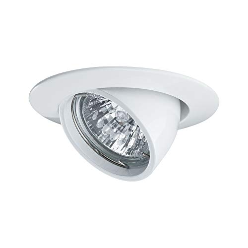 Paulmann 98773 Premium Recessed Light Set Tilting max 50W 12V GU5,3 99mm White alu zinc